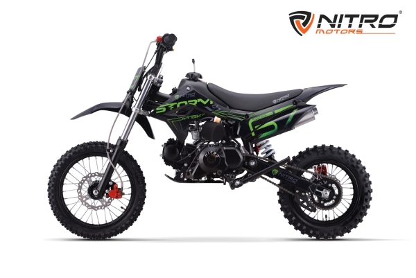 NITRO MOTORS 125cc Kinder Dirtbike Storm V3 BRX 14/12 4-Gang Manuell